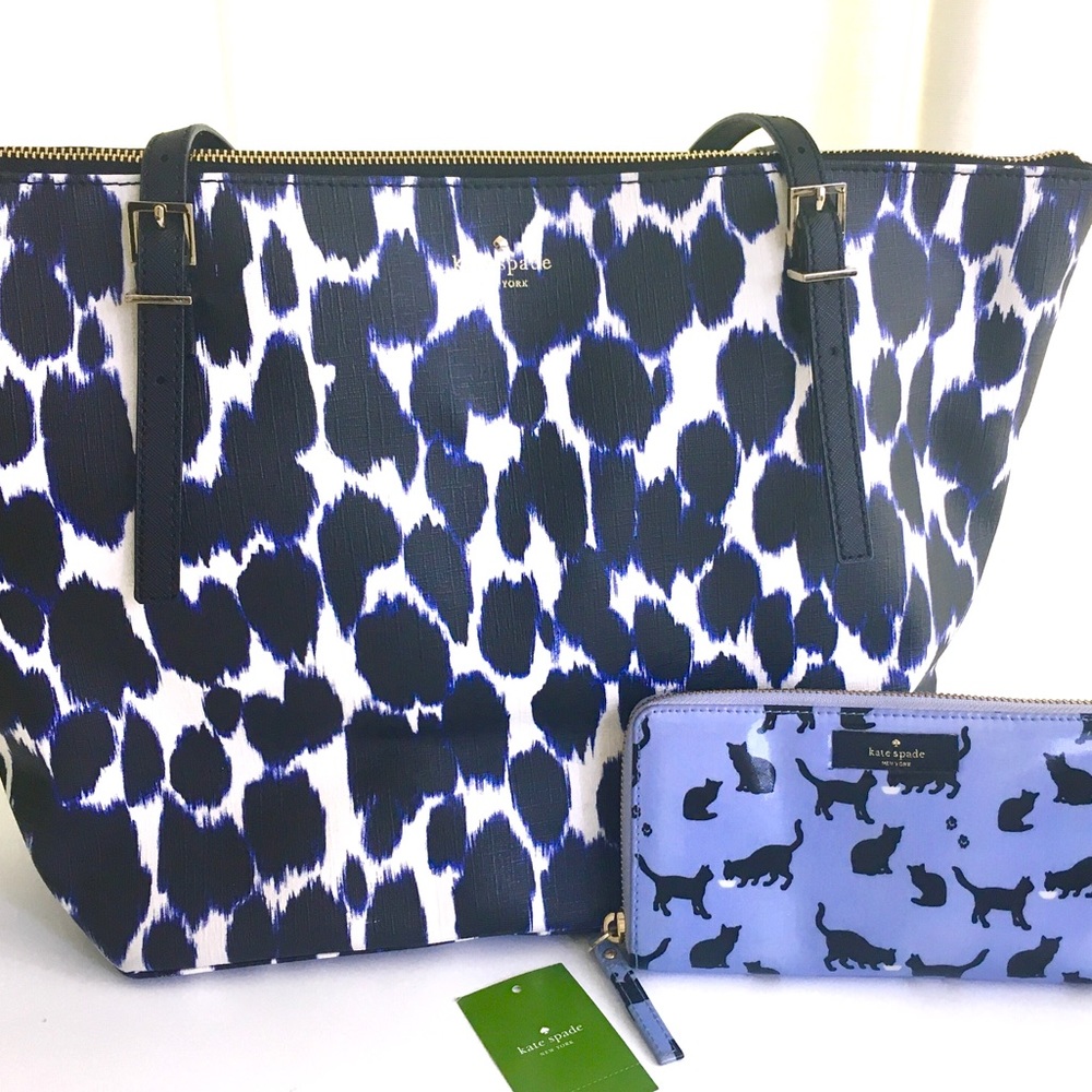 SOLD Kate Spade Leopard Tote Bundle